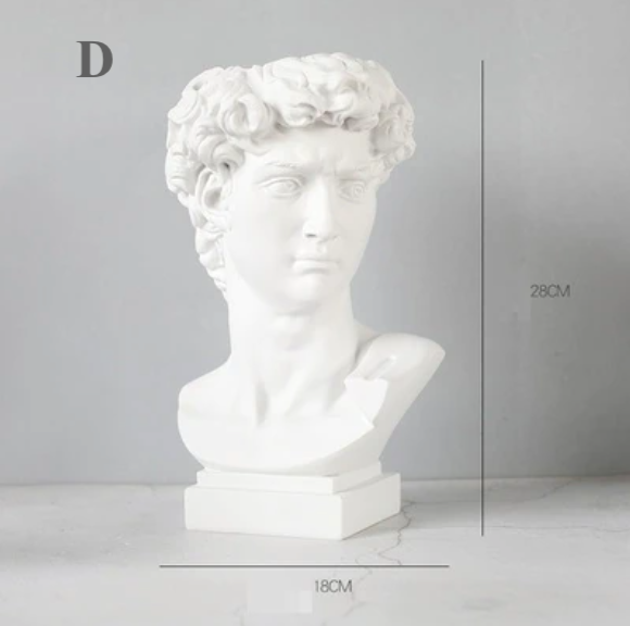 Homerely (We Cover All Import Duties) – wholesale Vase – Resin Human Head Portrait Vase3