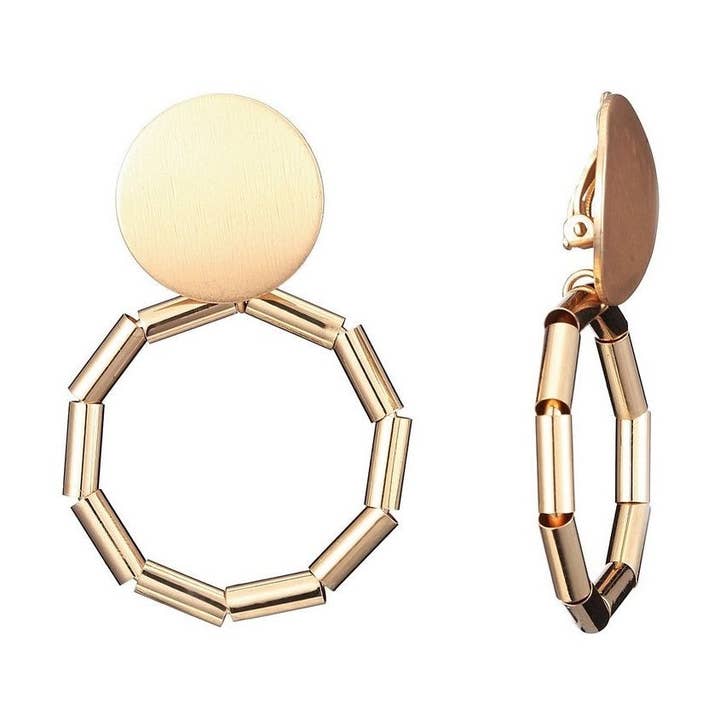 Gracy clip earring for wholesale by BELLE MISS