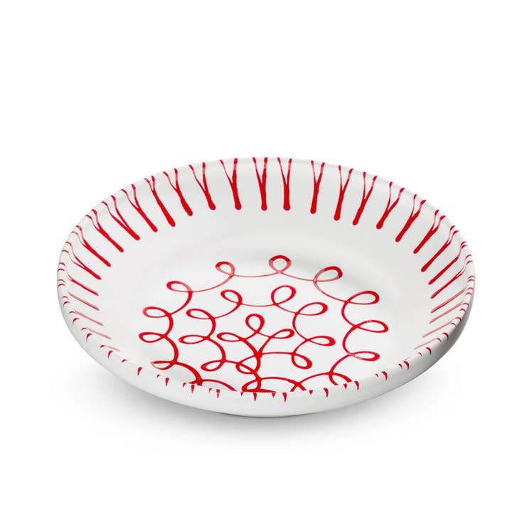 Flamed red, ripening bowl (diameter 32 cm) for wholesale by Gmundner Keramik Handels GmbH