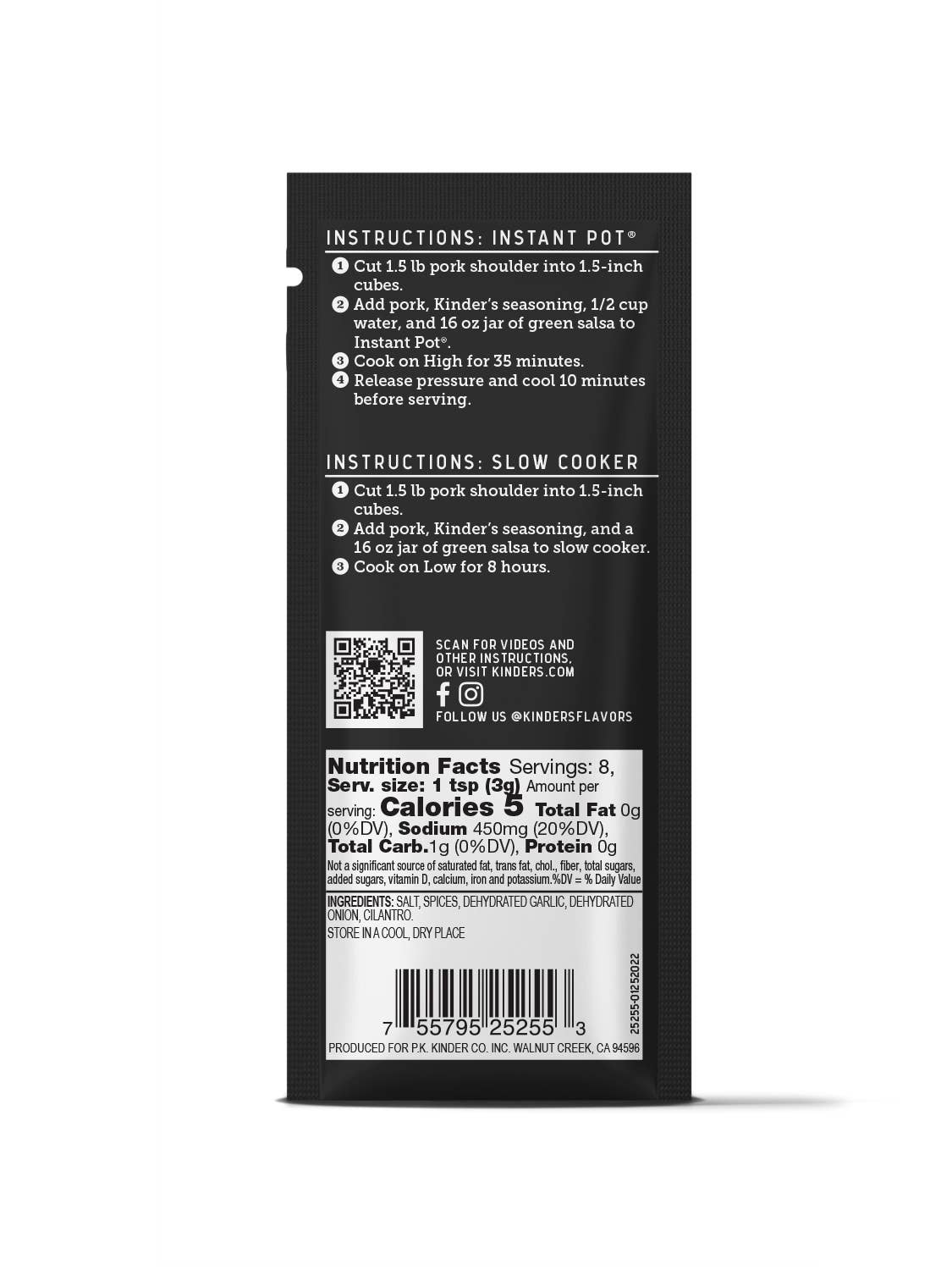 Kinder's Sauces & Seasonings - Wholesale Dried Spice Mix - Chile Verde1