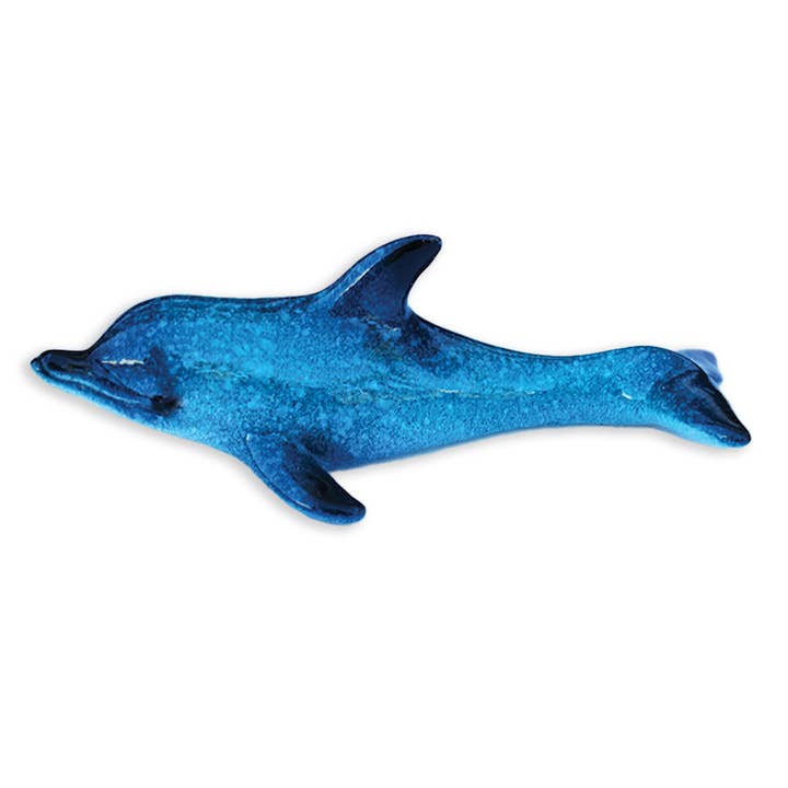 California Seashell Company - Wholesale Decorative Figurine - Mini Blue Dolphin 4" Resin Figurine