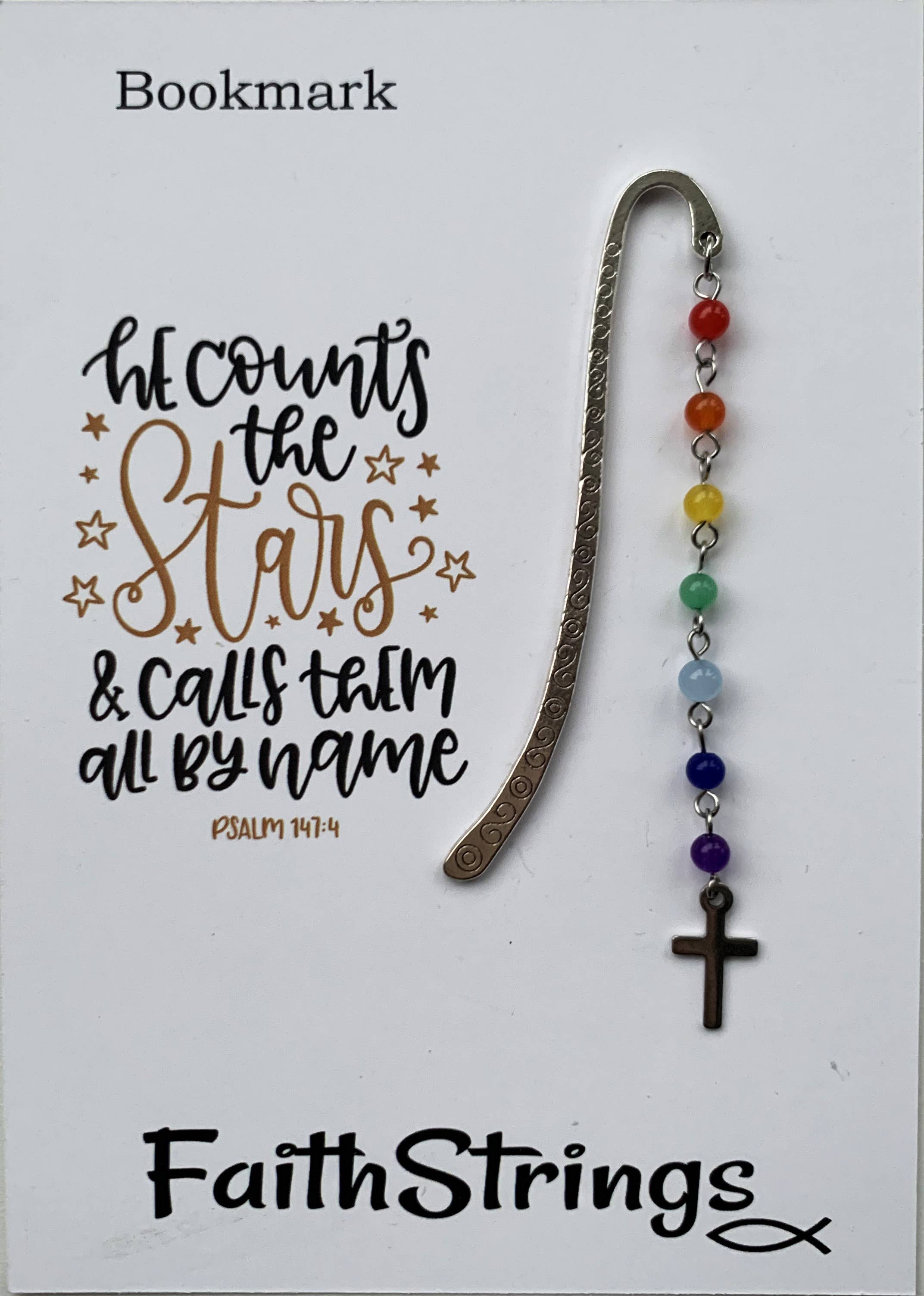 Faithstrings – wholesale Bookmark – Miniature Bookmark Cross Christian Gift Bible Reading Stars2