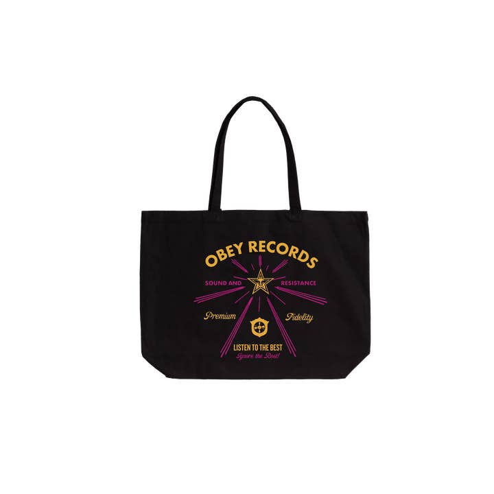 OBEY Clothing - Wholesale Tote Bag - Unisex - OBEY LISTEN TO BEST JUMBO TOTE