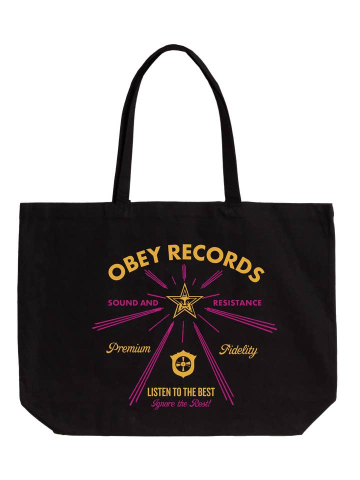 OBEY LISTEN TO BEST JUMBO TOTE for wholesale by OBEY Clothing