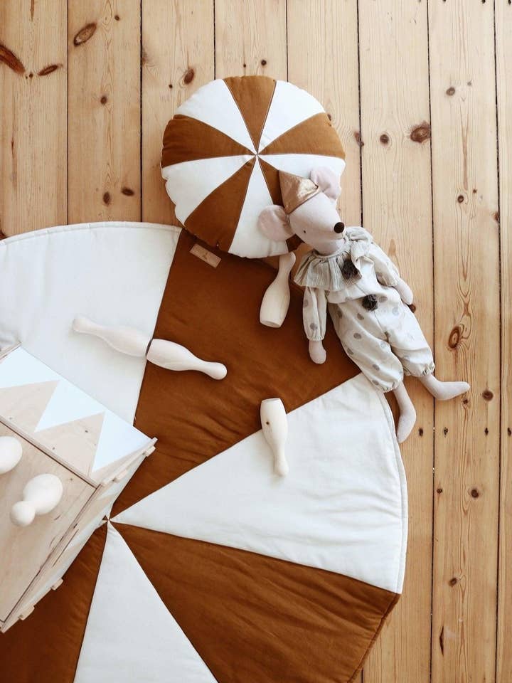 Almofada Patchwork 'Caramel Candy' por atacado de Moi Mili