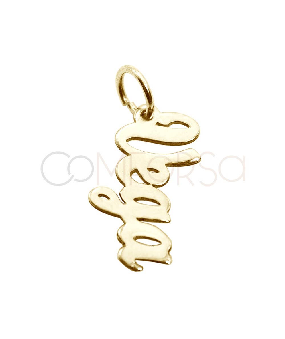 COM FORSA SL - Wholesale Pendant/Charm Necklace - Sterling Silver 925 Vertical Laser Name Pendant1