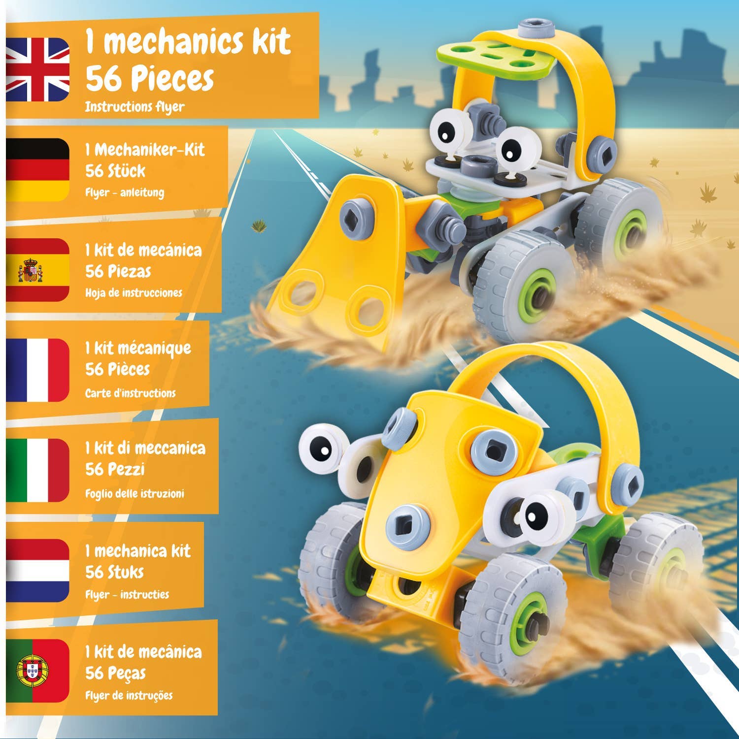 Science4you - Wholesale Building Set - Kids - Mechanics Kit Tractor & Car - Construction Toy (7 languages)1