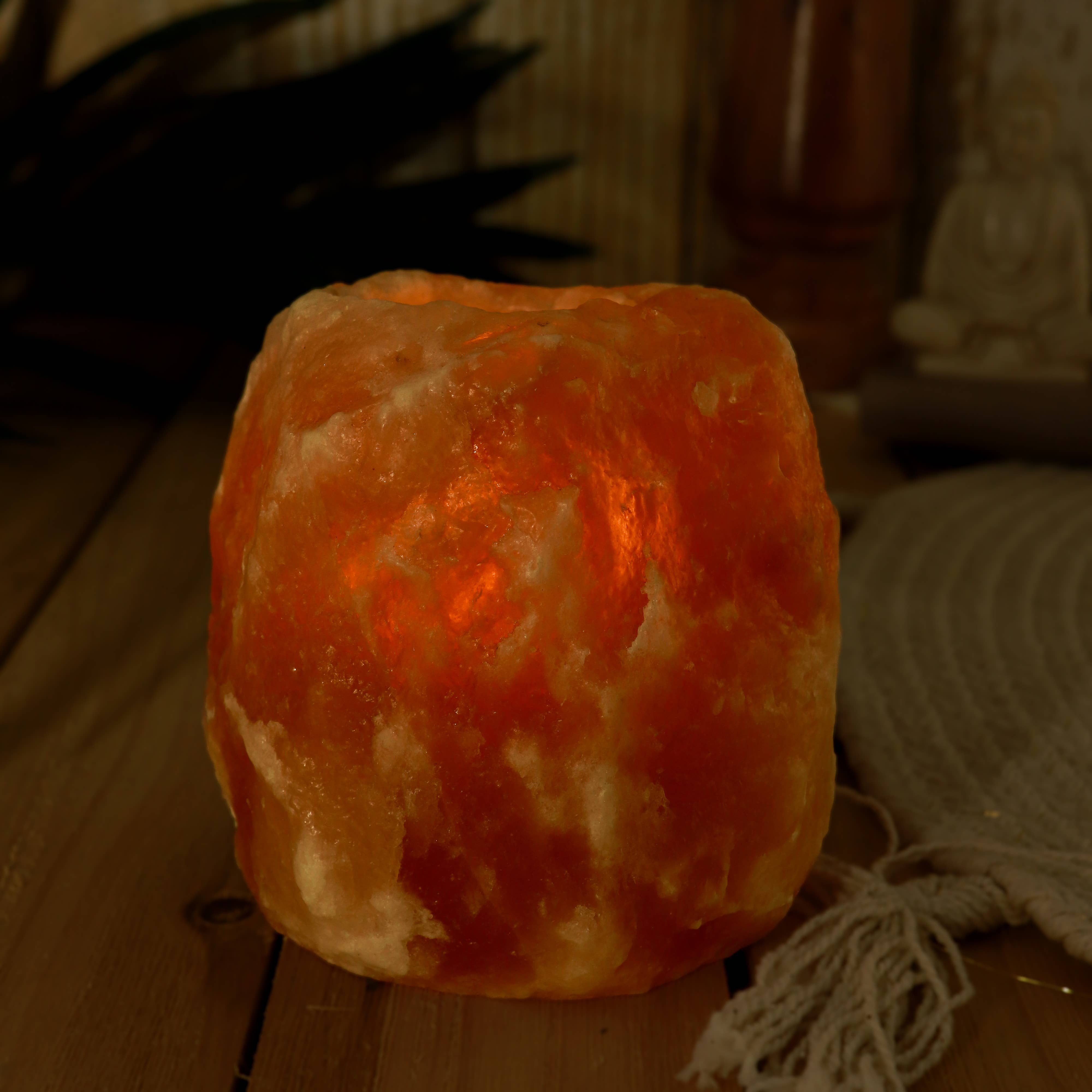 Natures Artifacts Inc – wholesale Candle holder – Himalayan Salt Crystal Candle Holder3