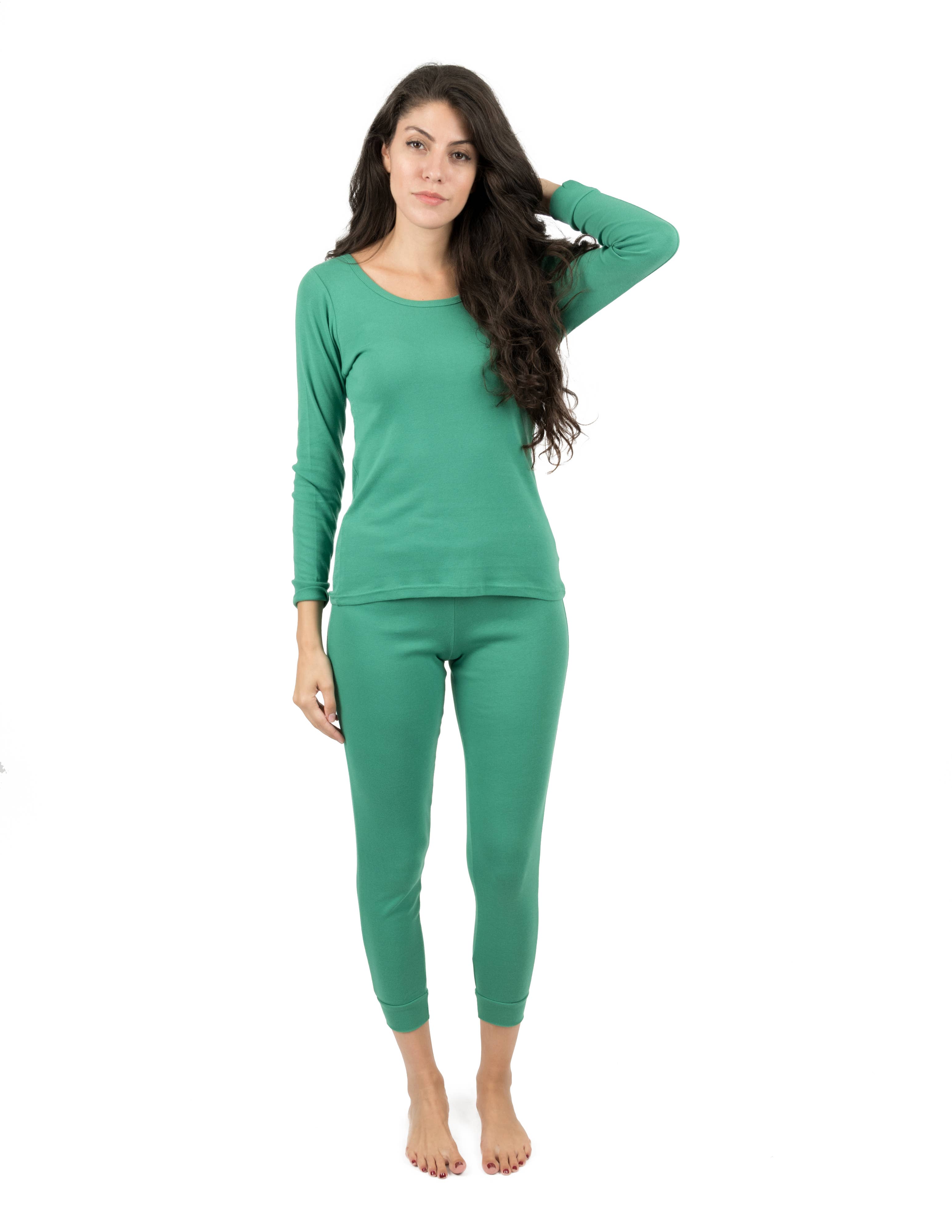 Leveret Pajamas - Vendita all'ingrosso Completo pigiama - Donna - Pigiama donna due pezzi cotone tinta unita12