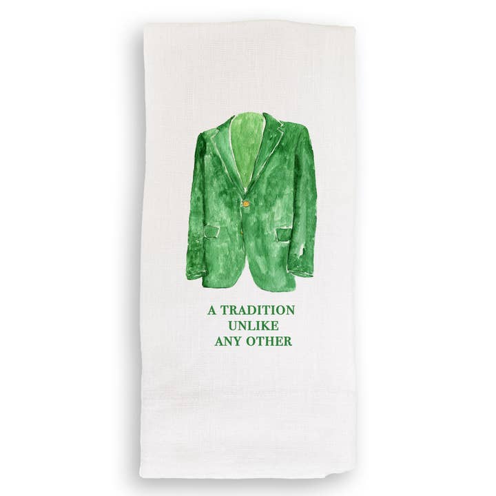 French Graffiti - Wholesale Tea Towel - Green Jacket2