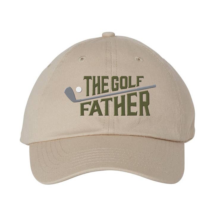 Bestickter Papa-Hut „Der Golf-Vater“ für den Großhandel von Lucky Luna Apparel