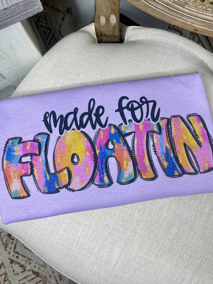 Gildan Lilac Made for Floatin (Sublimation T-Shirt) for wholesale on Faire