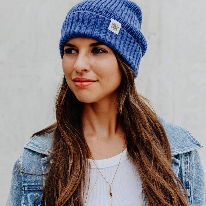 Crowned Free - Wholesale Beanie - Women's - Explorer Beanie - Deep Periwinkle