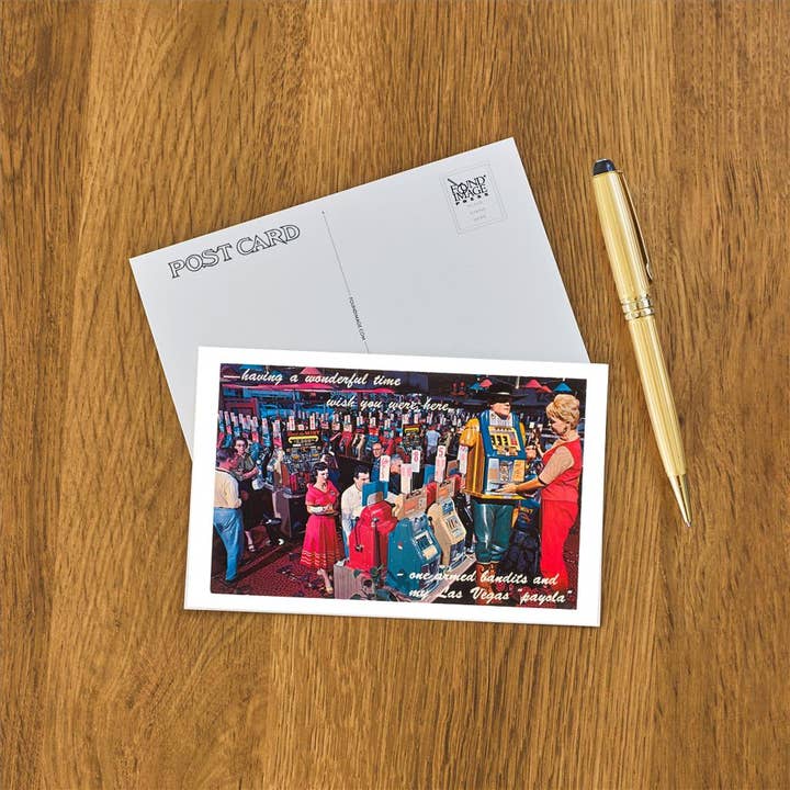 Found Image Press - Wholesale Postcard - Postcard NV-65 Slot Machines, Las Vegas1