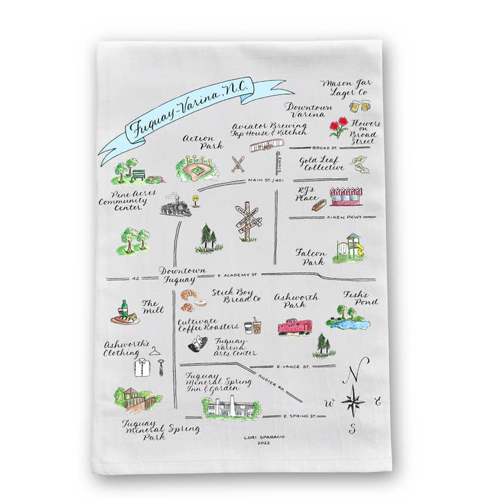 The Write Occasion Calligraphy - Wholesale Tea Towel - Fuquay-Varina, NC Tea Towel