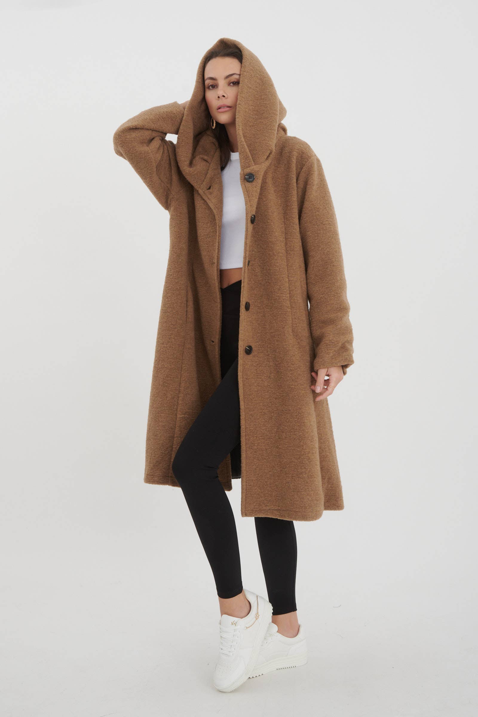 ORNELLA PARIS - Wholesale Coat - Women's - BLL-M4206 wool blend coat0