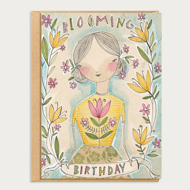 Blooming Birthday Happy Birthday Greeting Card for wholesale by Madison Park Greetings