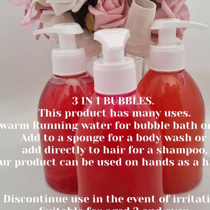Lou's makes scents - Wholesale Body Wash/Shower Gel - Three in one soap bubbles0
