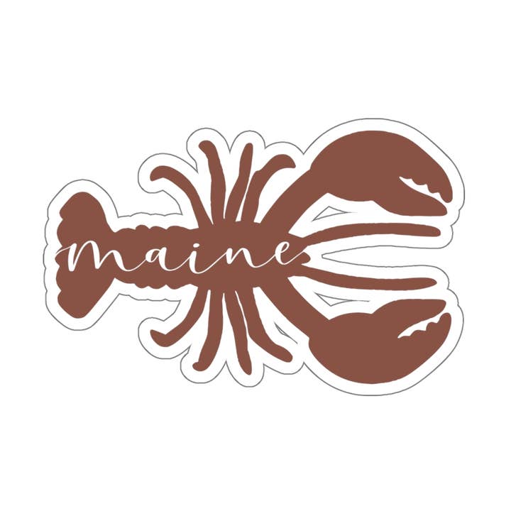 Maine Lobster Sticker for wholesale by Hemlock Ridge Designs