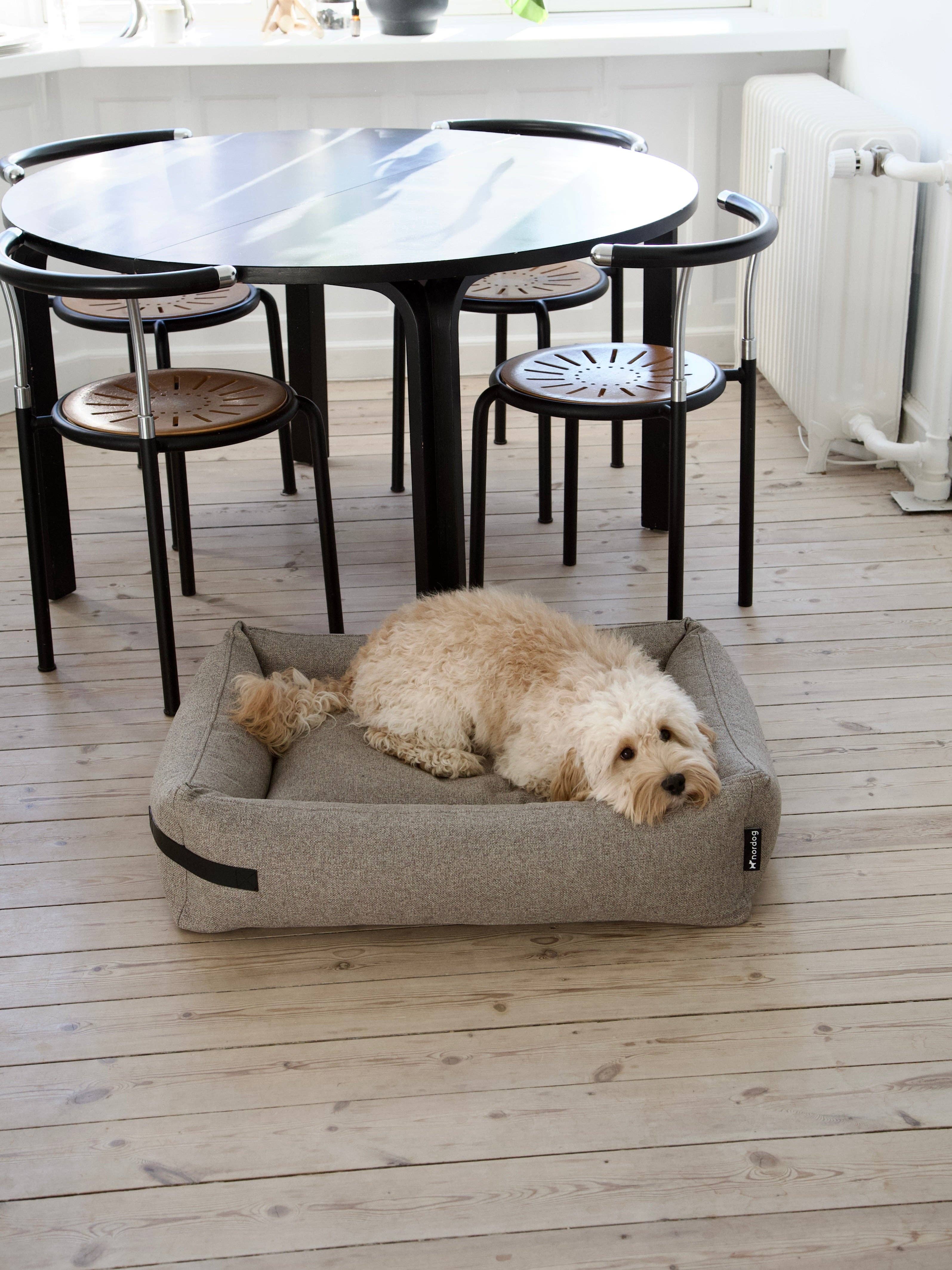 Hygge Dog Bed Cappuccino for wholesale on Faire2