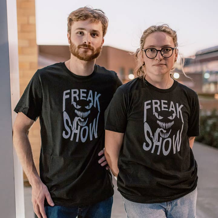 Freakshow Face (Weathered) Graphic Tee for wholesale by Haack Shack
