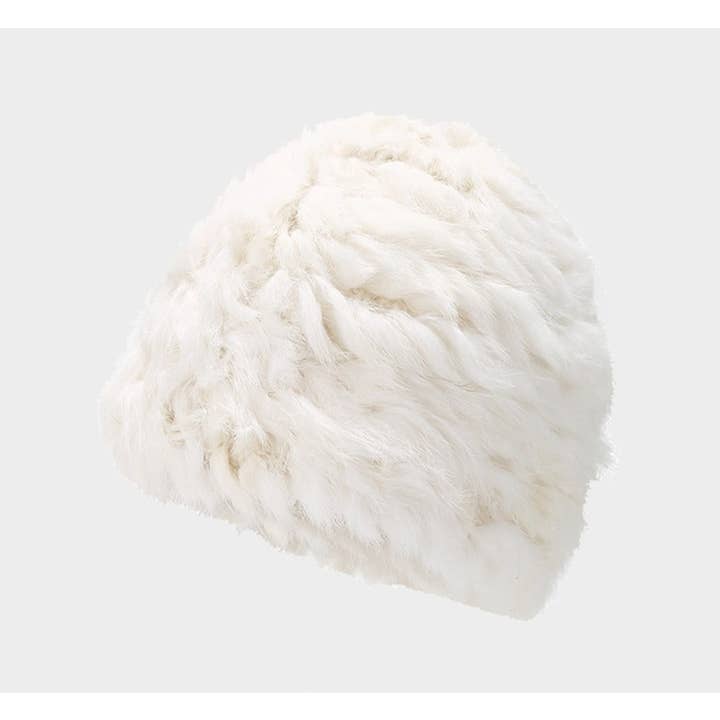 Funkyrel® Atzbranding Limited - Wholesale Bucket hat – Women's - Haila - Soft Plush Full Head Coverage Knitted Bucket Hat1