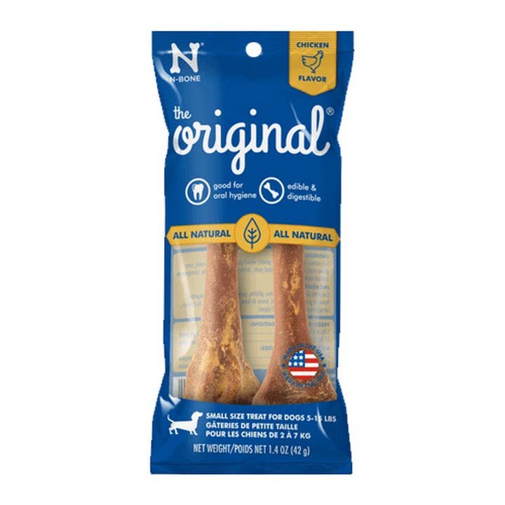 Os à mâcher dentaires N-Bone The Original pour poulet S, paquet de 2 pour la vente par King Wholesale Pet Goods