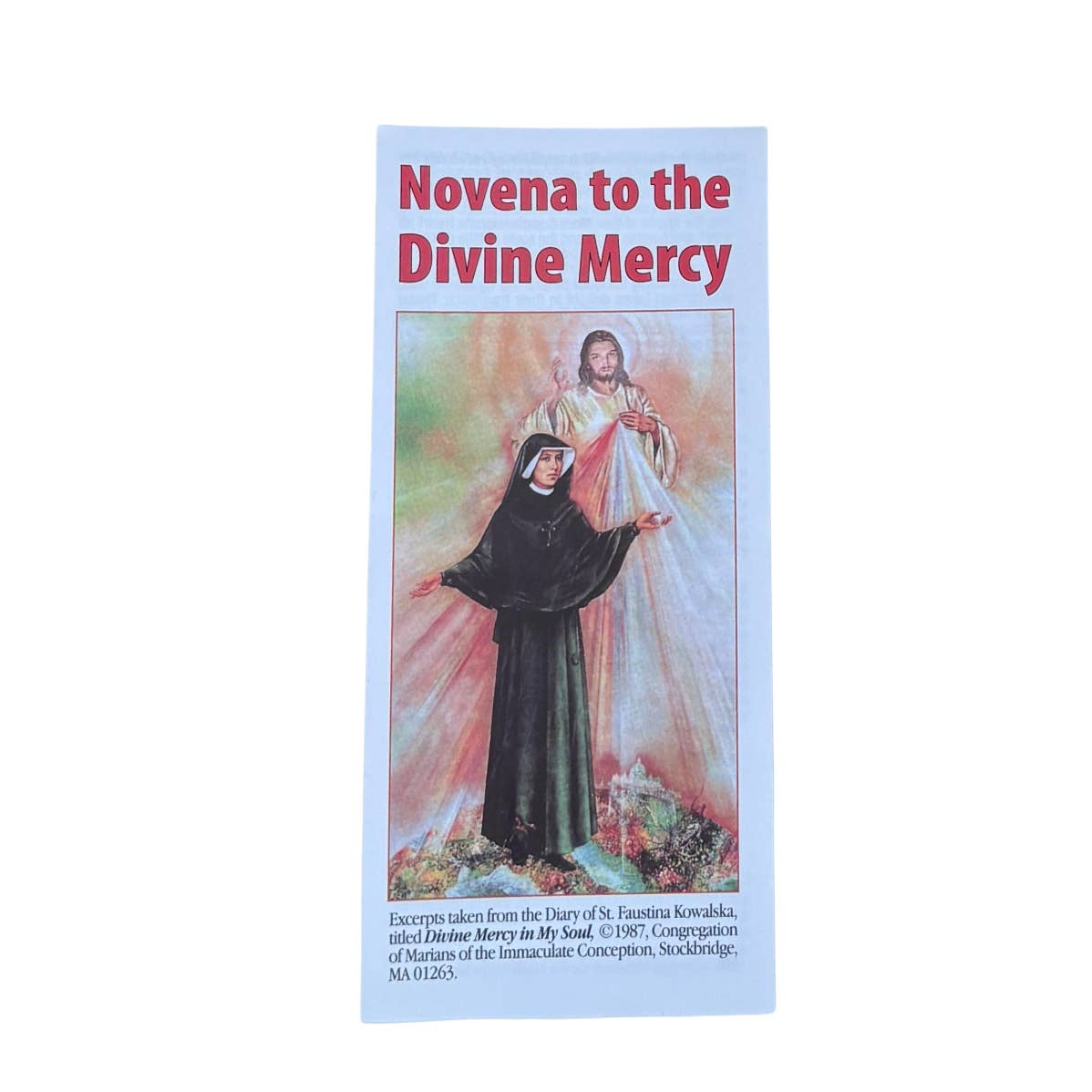 Oremus Mercy - Wholesale Religious Card - Prayer Pamphlet - Novena to The Divine Mercy (25/pk)5