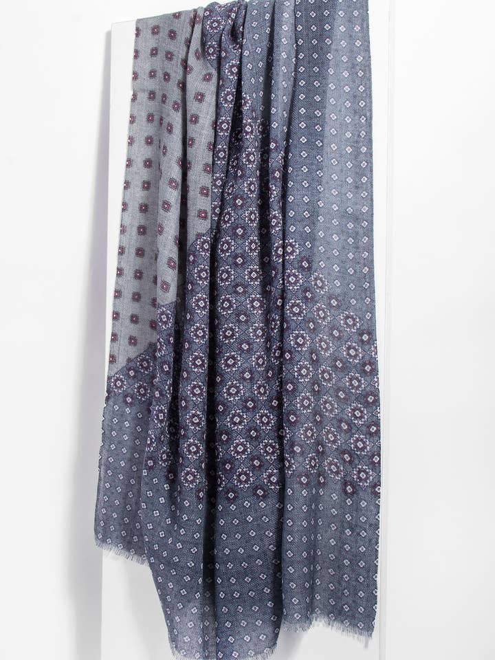 Herrkläder tryckt ull halsduk för wholesale av SAACHI