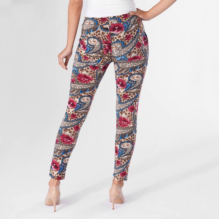 COCO + CARMEN - Wholesale Fashion Leggings - Women's - Printed Jasmine Zip Pocket Leggings10