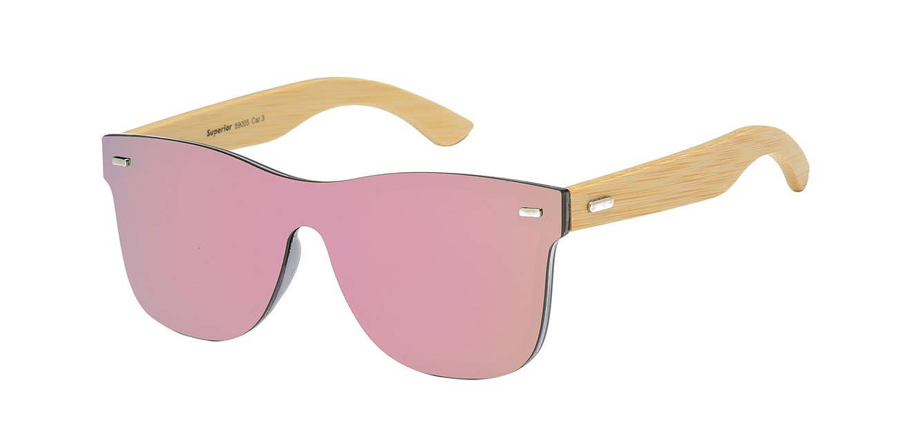 Luna Sunglasses - Wholesale Sunglasses - Unisex - Bamboo unisex sunglasses - LZ512-8SUP890056