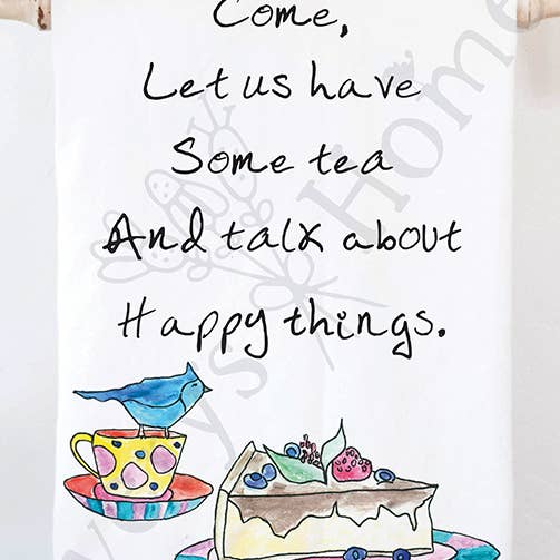 Let Us Have Tea Tea Towel for wholesale by Avery's Home