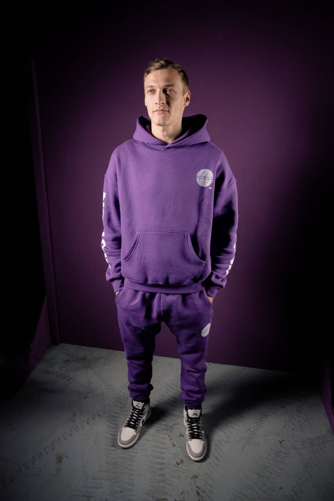 The Motion Brand - Wholesale Athletic Sweatpants/Joggers - Men's - Purple Worldwide Jogging Pants2