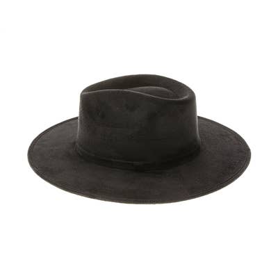 DNMC - Wholesale Fedora - Women's - Stiff Brim Rancher Hat - Premium Vegan Suede - 12+ Colors!6