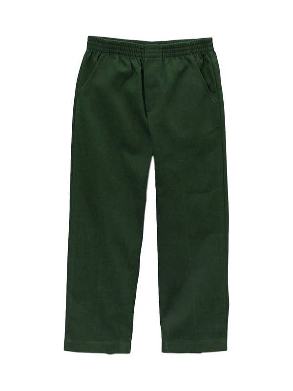 Boy Uniform all Elastic Waist Pants H. Green for wholesale on Faire
