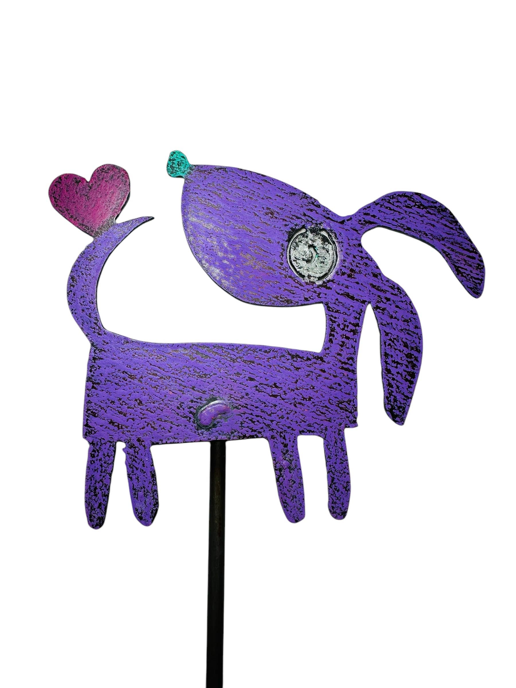 Whimsies – Großhandel Pfosten/Pfähle – Hundepflock süßes Metallherz Haustier Gartenstecker Whimsies3