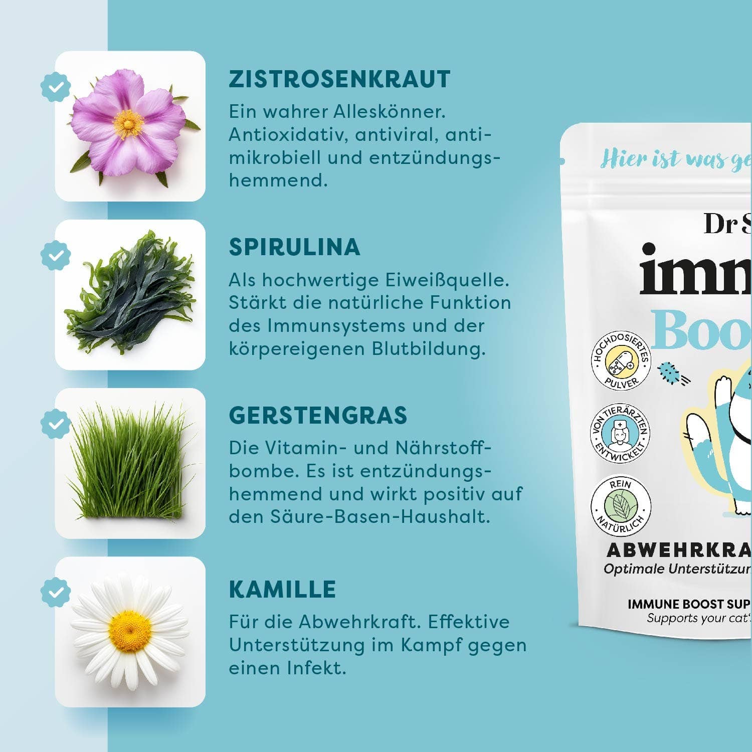 DrSAM - Wholesale Pet Supplement - Cat/Dog - ImmunBooster - Strengthens the immune system9