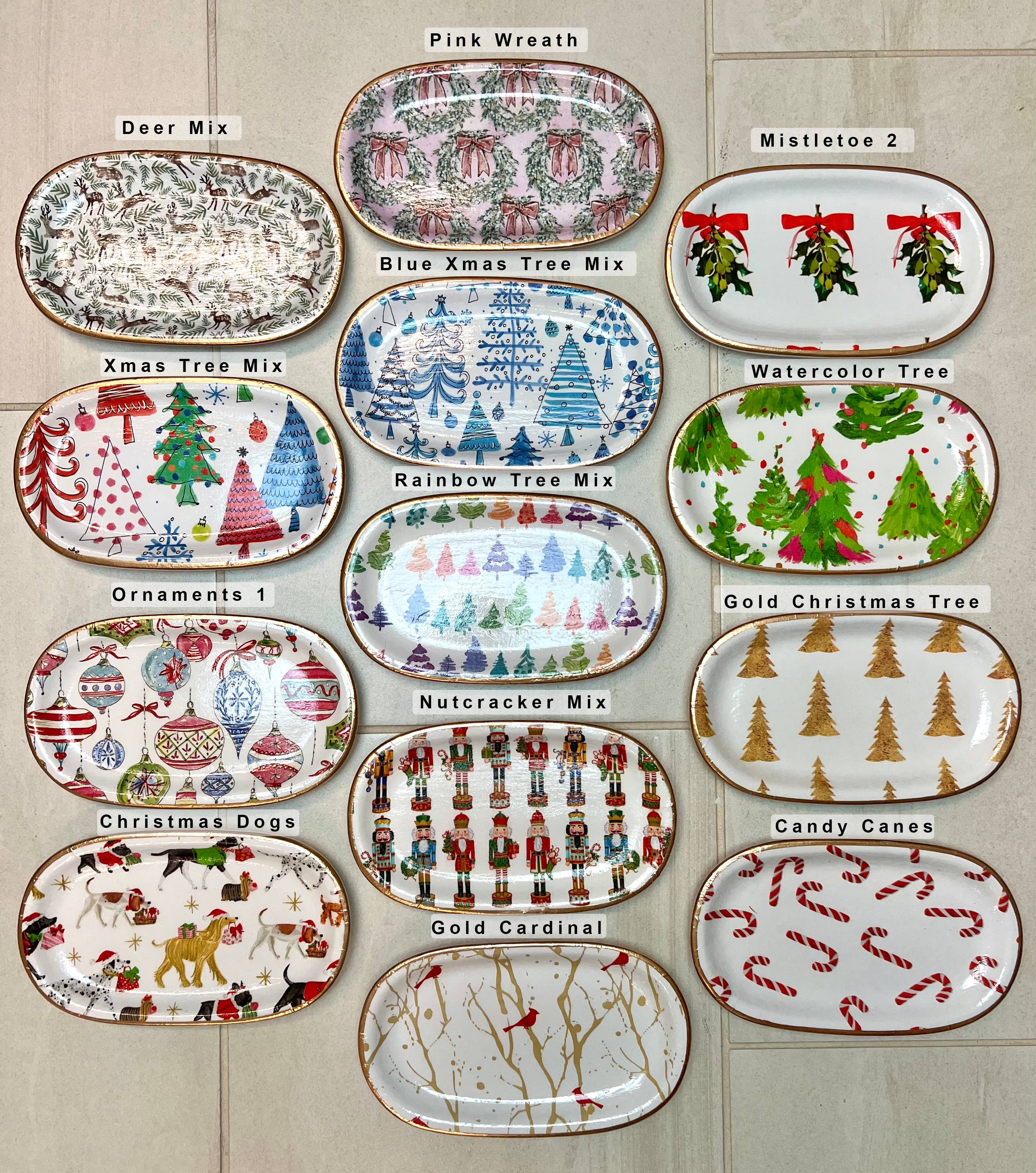 Ten Twenty Six Designs - Wholesale Jewelry Dish - Christmas Ceramic Jewelry tray1