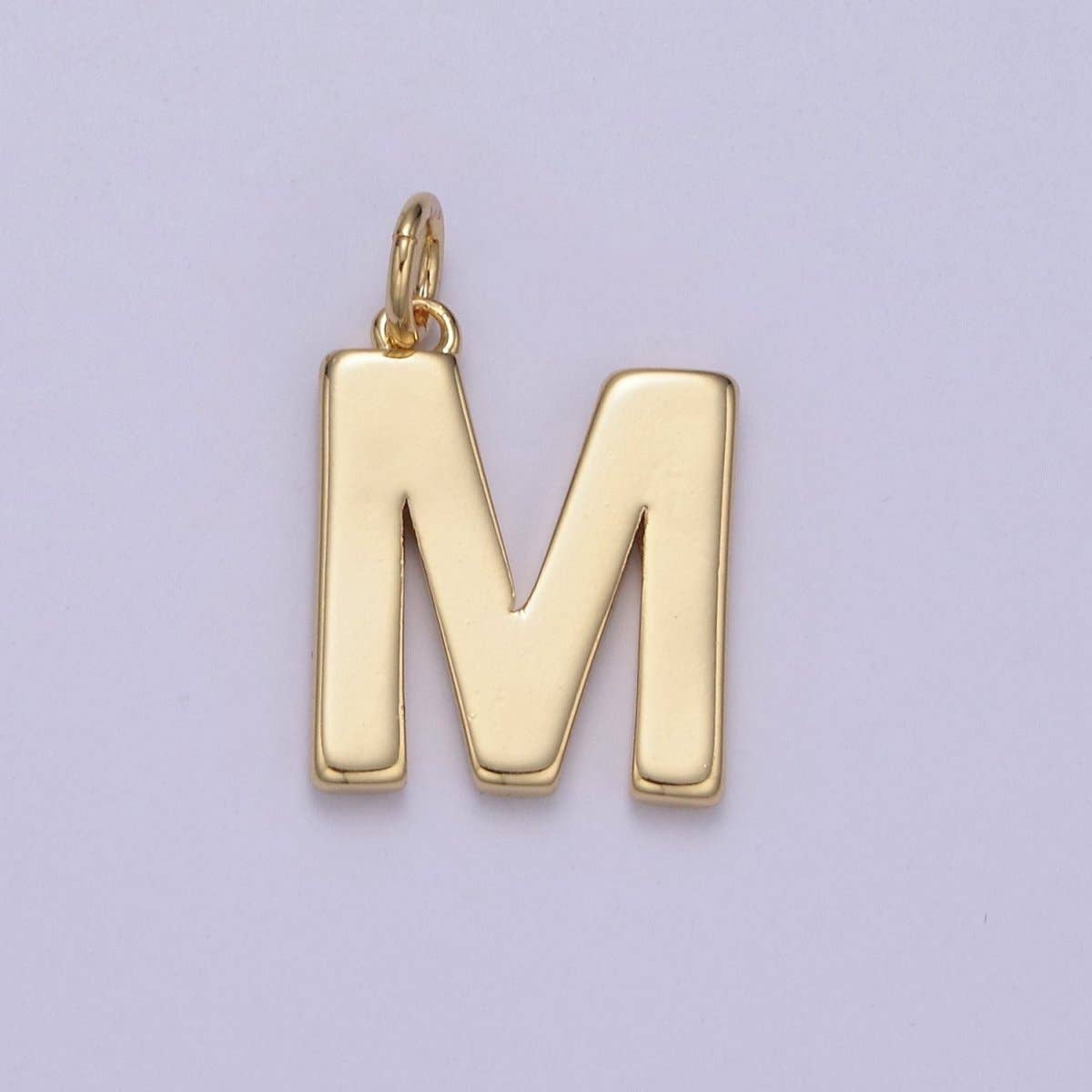 Aim Eternal – wholesale Individual charm/pendant – 14k Gold Filled Minimalist Font Initial Letters Pendant Charm Wholesale Jewelry Supply A-703-A-71512