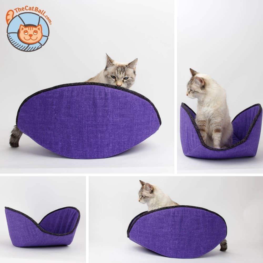 The Cat Ball - Wholesale Pet Bed - Cat/Dog - Jumbo Cat Canoe Bed - Taco-Shaped Nest for Cats and Dogs9