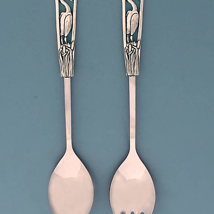 Heron Salad Servers for wholesale by Basic Spirit