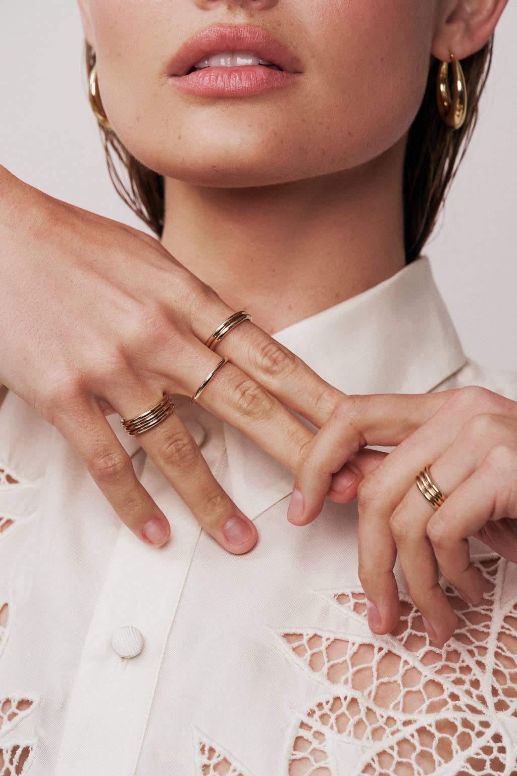 Lili Claspe - Wholesale Band/Stacked Ring - Margo Heavy Stacks1