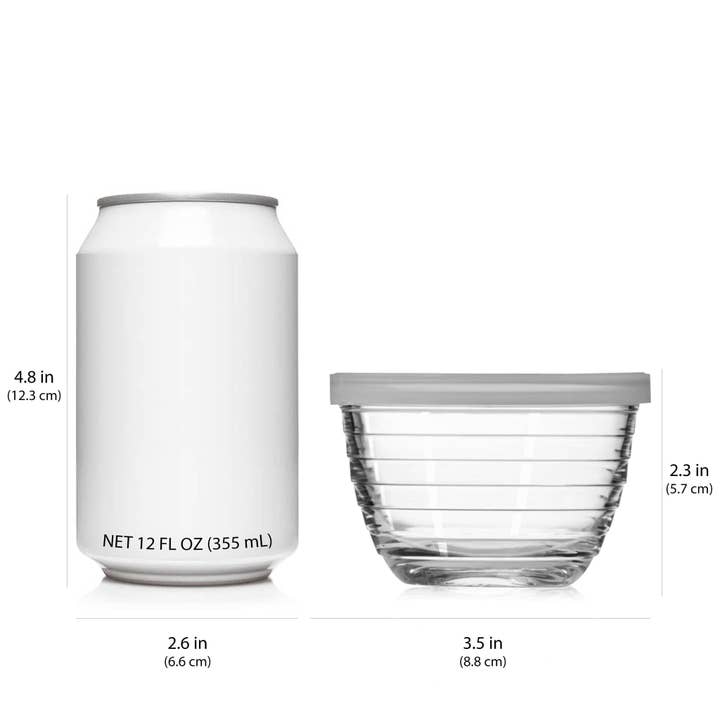 Libbey - Wholesale Bowl - Libbey Small Glass Bowls with Lids, 6.25-ounce, Set of 8
