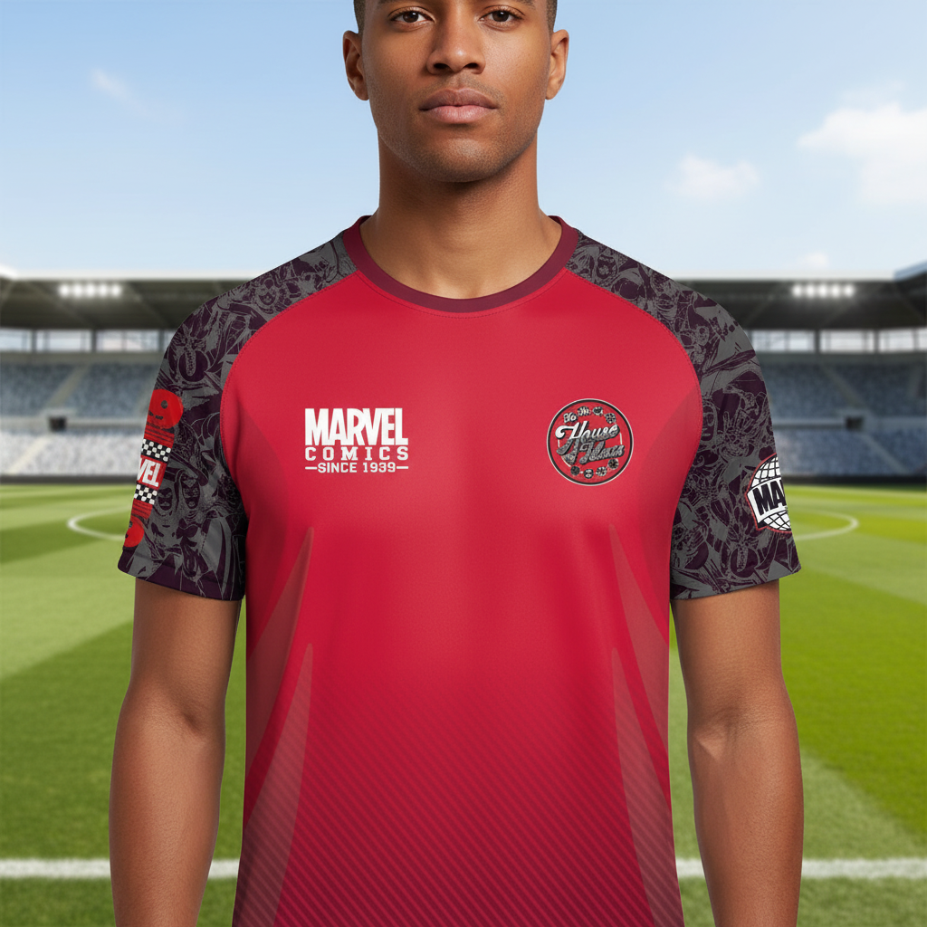 COTTON DIVISION - Wholesale T-Shirt - Men's - Officially Licensed Pop Culture Soccer Jersey0