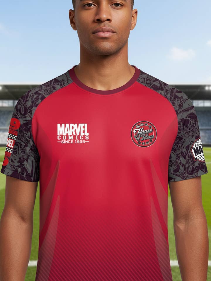 COTTON DIVISION - Vendita all'ingrosso Maglietta - Uomo - Maglia Calcio Pop Culture con Licenza Ufficiale