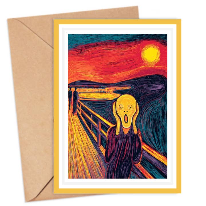 The Scream Card for wholesale by ikonink