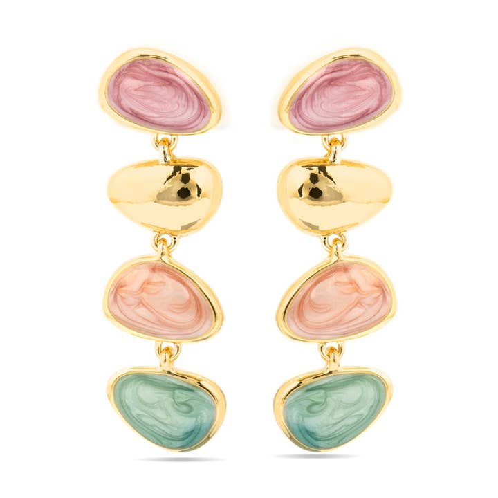 Orecchini Luxenter Bolhy finitura oro 18k per la vendita all'ingrosso da parte di Luxenter