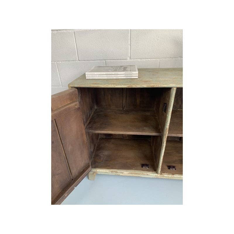 Paloma Black (Casa Natura Design, S.L.) - Venta al por mayor Armario - Hermoso armario indio tallado de 2 puertas con detalles de madera1