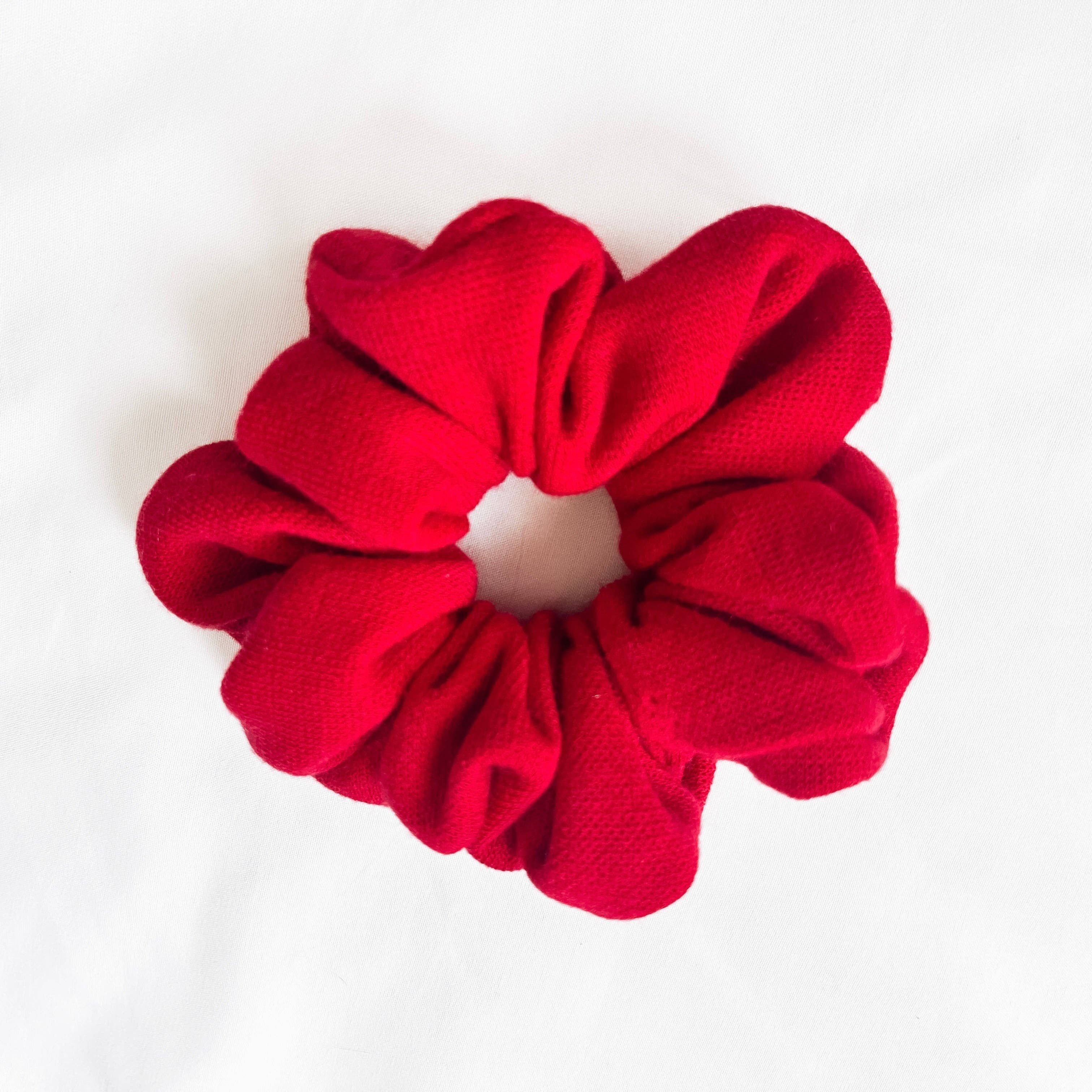 Tana’s Scrunchies - Wholesale Scrunchie - Women's - Red Sweater Knit Scrunchie0
