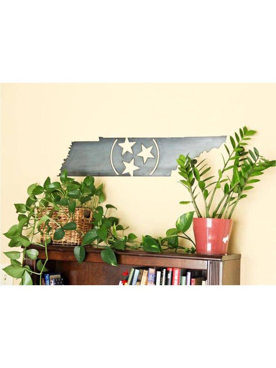 Highland Ridge  |  Handmade Home Decor - Wholesale Wall Accent - Tennessee Tri-Star Metal Art6